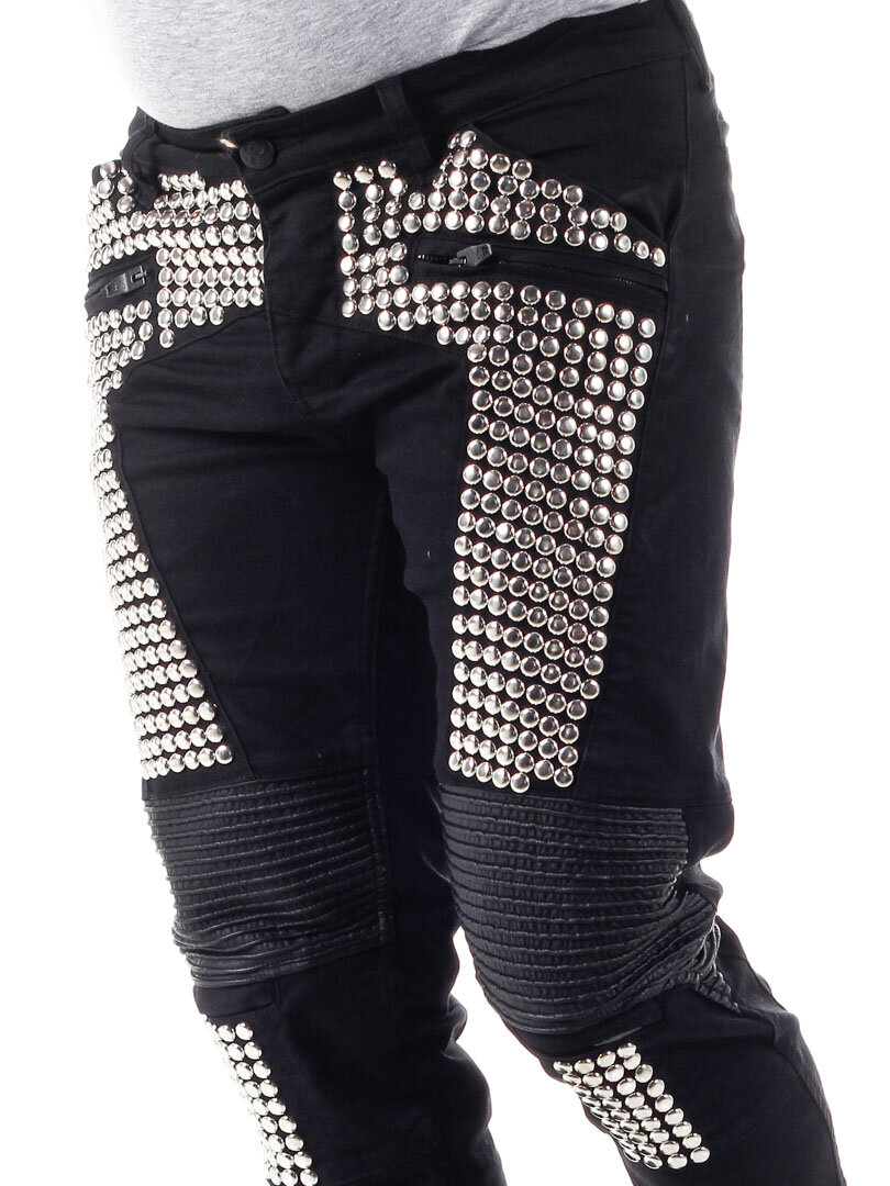 Black Stud Kingz Jeans - Sort