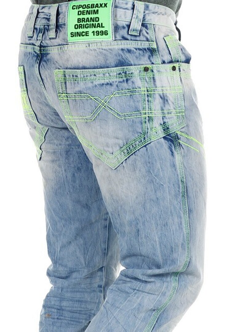 Neon Cipo & Baxx Jeans - Lyseblå