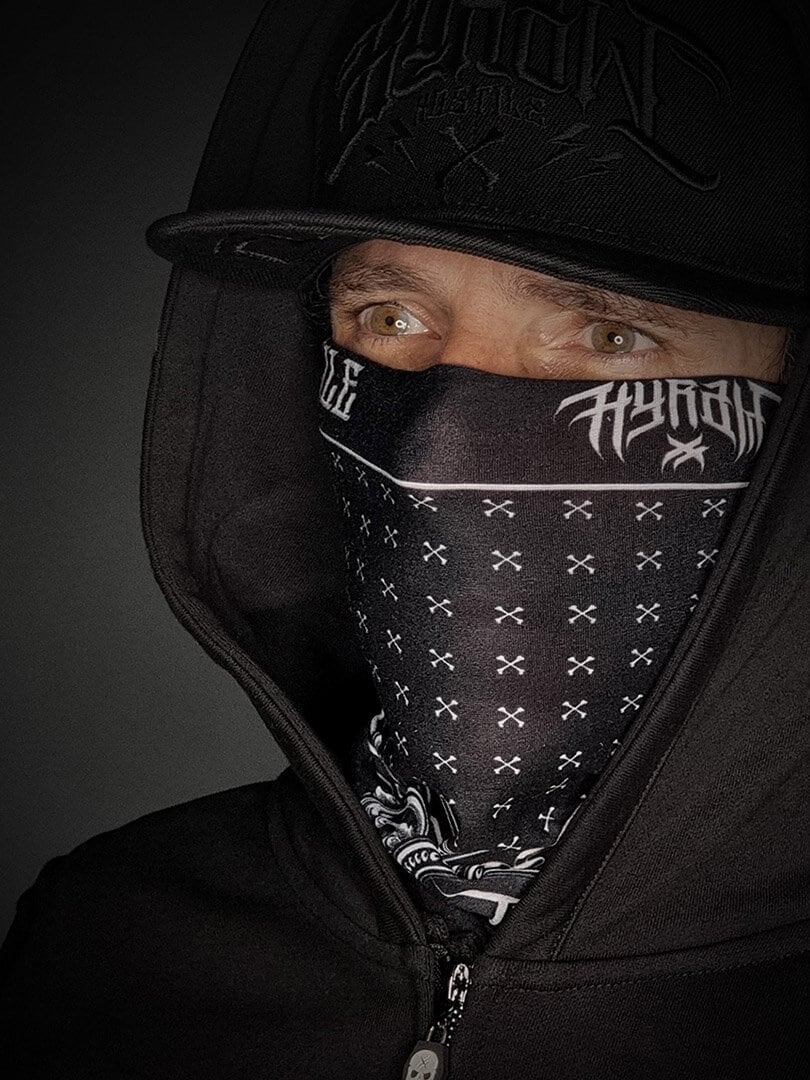 Hyraw Squad Halstørklæde - Sort/Hvid
