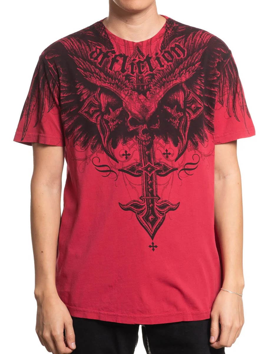 Affliction Death Eyes T-shirt - Red.jpg