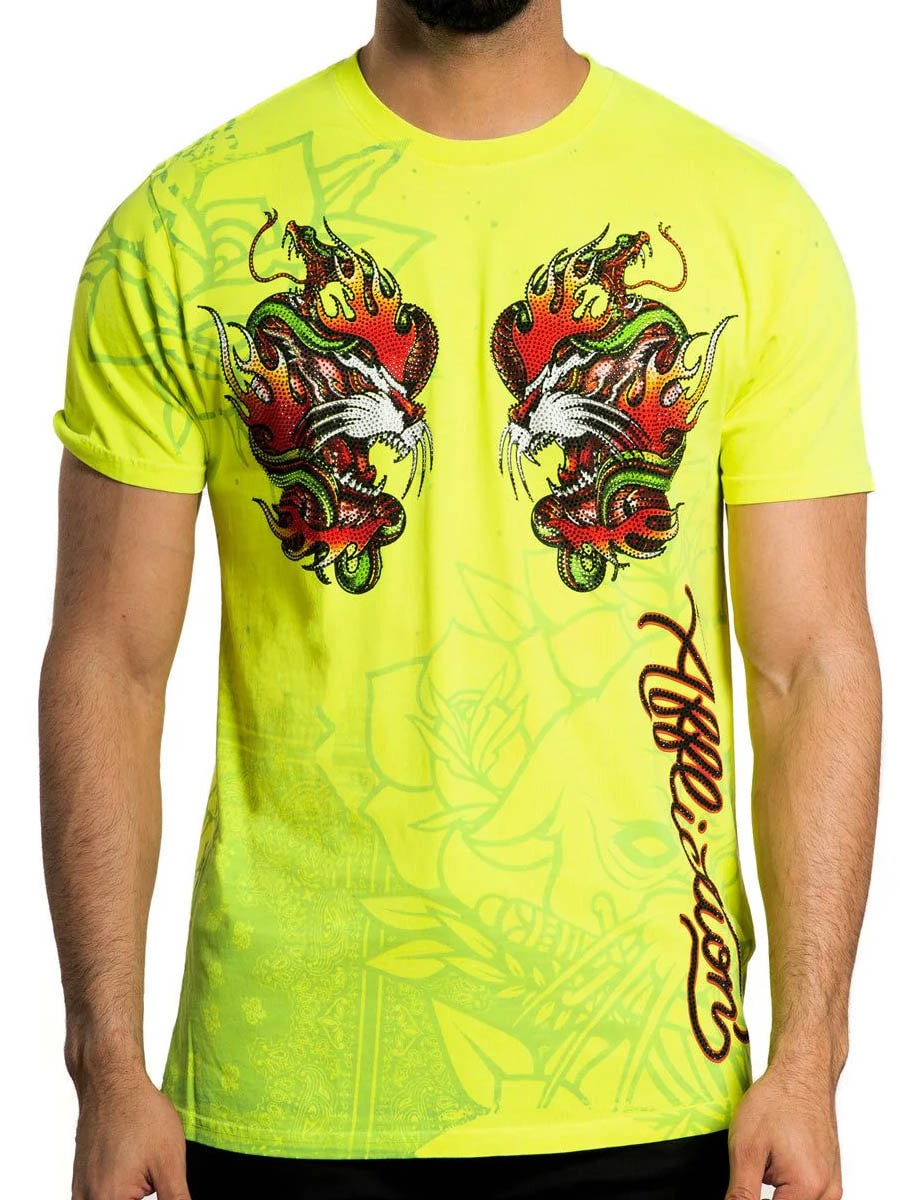 Affliction Fire Guide T-shirt - Neongul.jpg