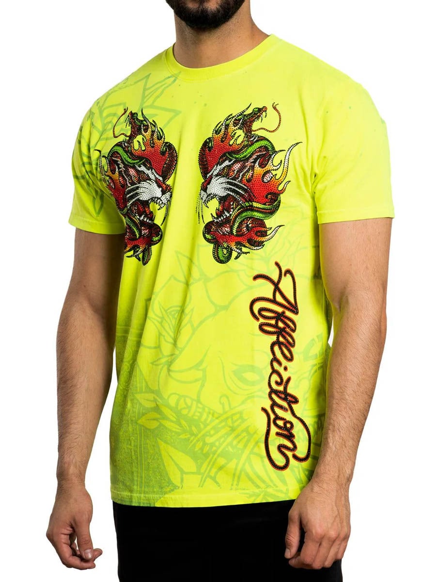 Affliction Fire Guide T-shirt 2- Neongul.jpg