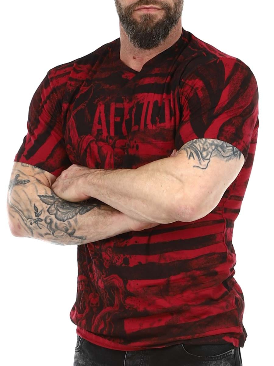Affliction High And Mighty T-shirt A29076 red_4.jpg
