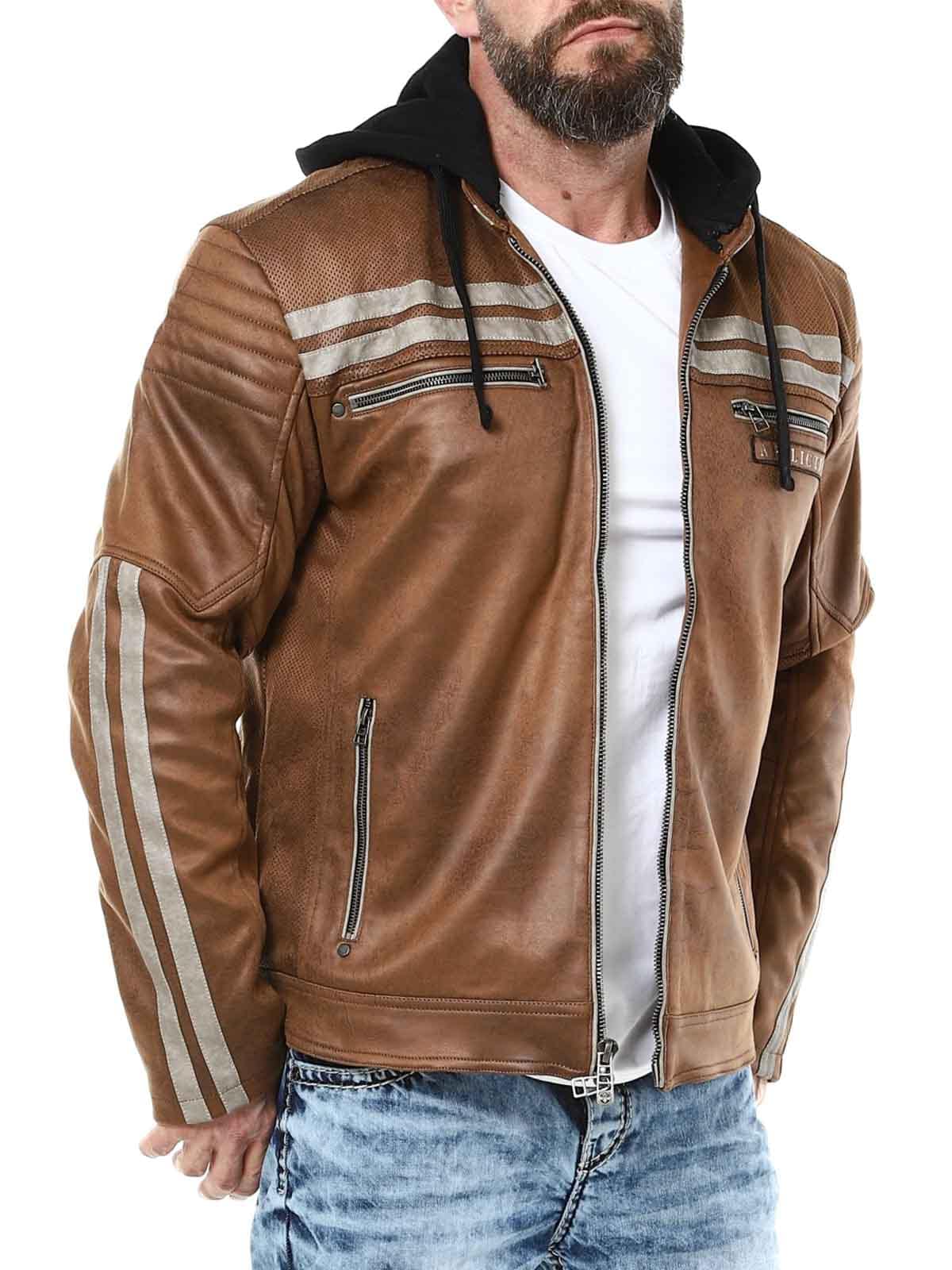 Affliction Quickstrike PU Skinnjacka - Brun Lars_6.jpg