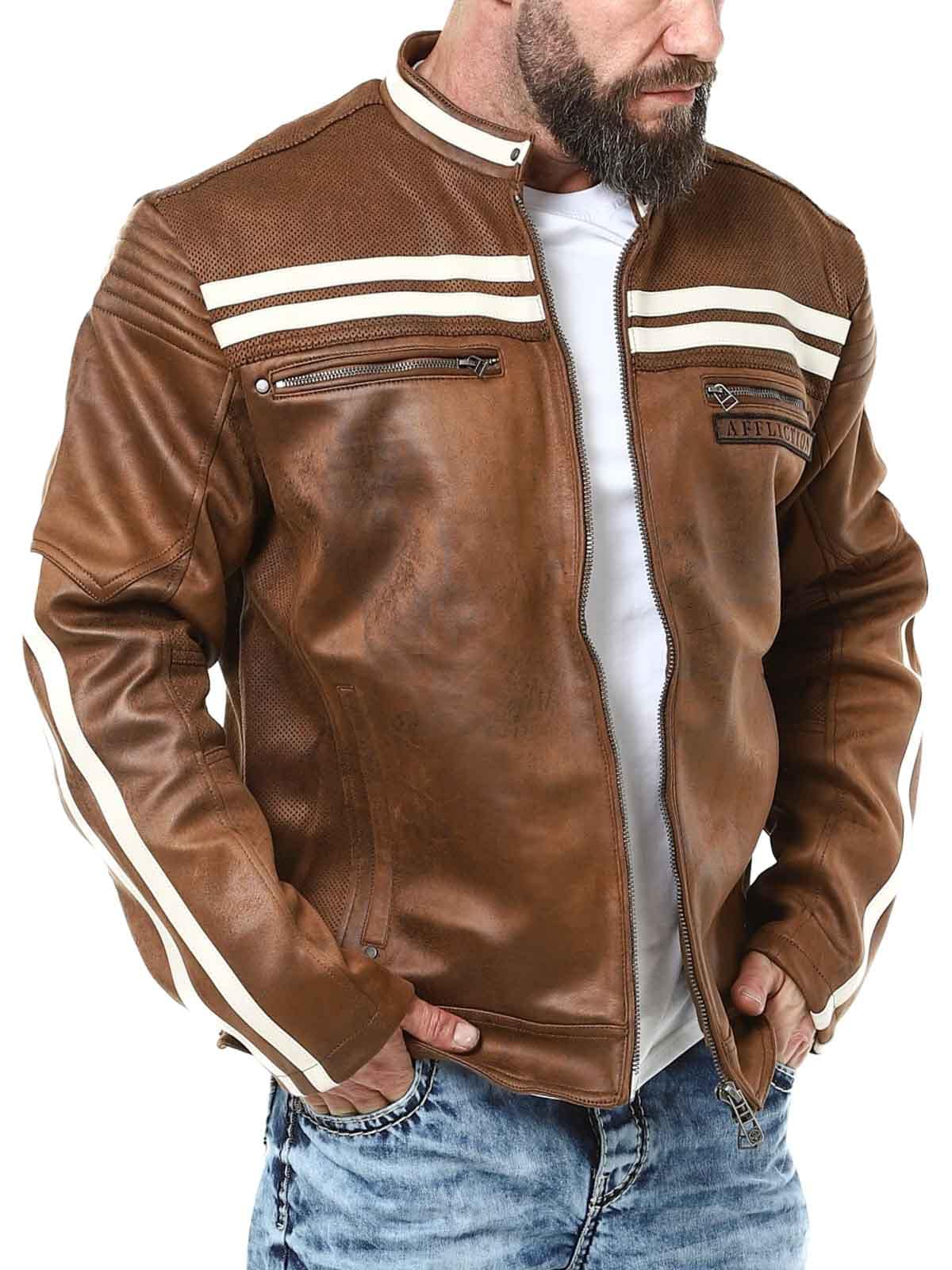 Affliction Trident PU Skinnjacka - Brown Lars_4.jpg