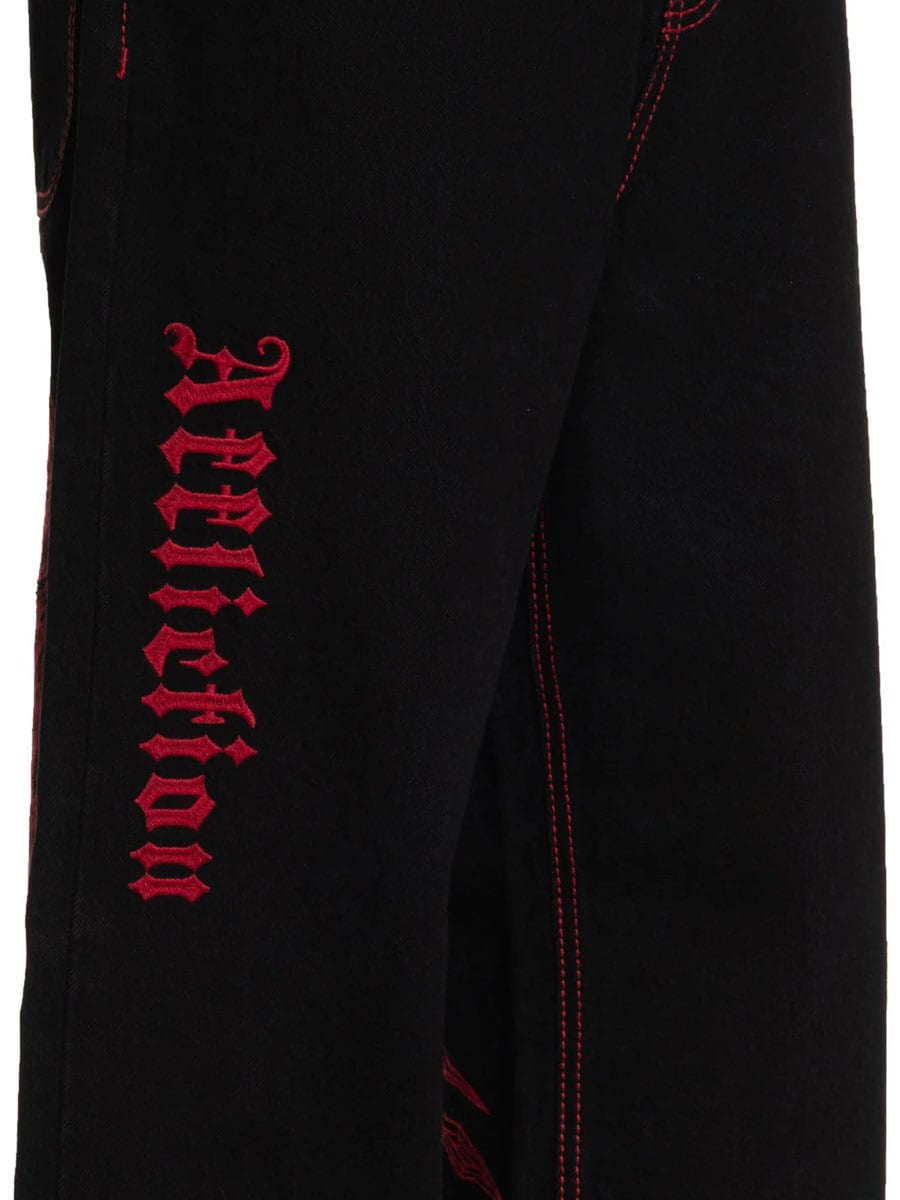 Affliction Wide Leg Wings Jeans - 7 Black Red.jpg