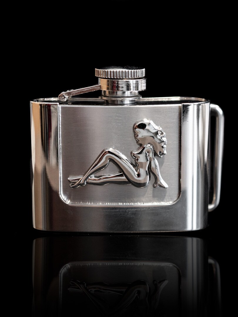 Hip Flask Lady Bæltespænde - Sølv