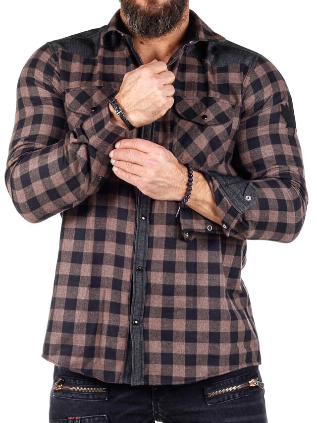 RD Lumberjack Skjorte - Brun/Sort
