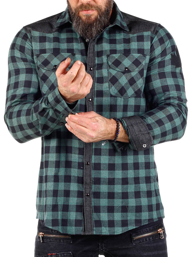 RD Lumberjack Skjorte - Grøn/Sort
