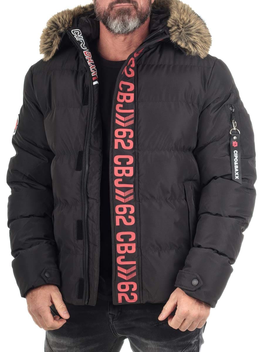 CM227 black Aylmer Cipo Baxx Pufferjacka Svart_1.jpg
