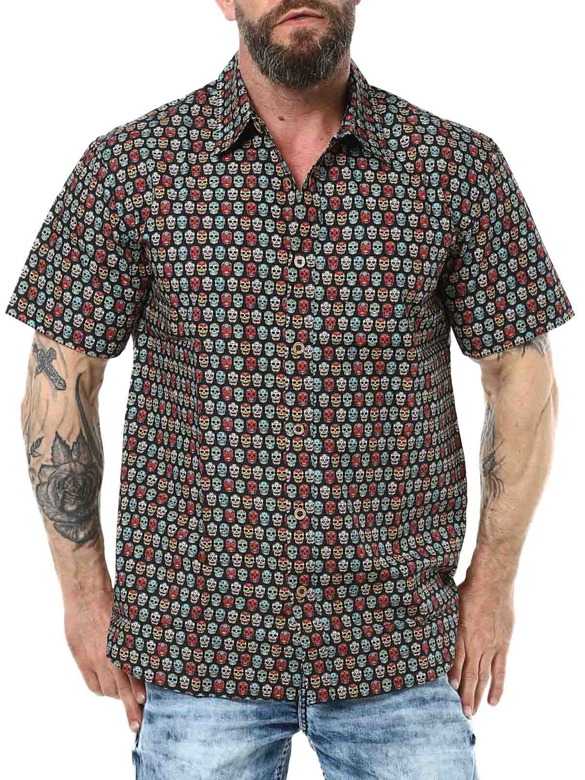 Color Skull short sleeve shirt_1.jpg