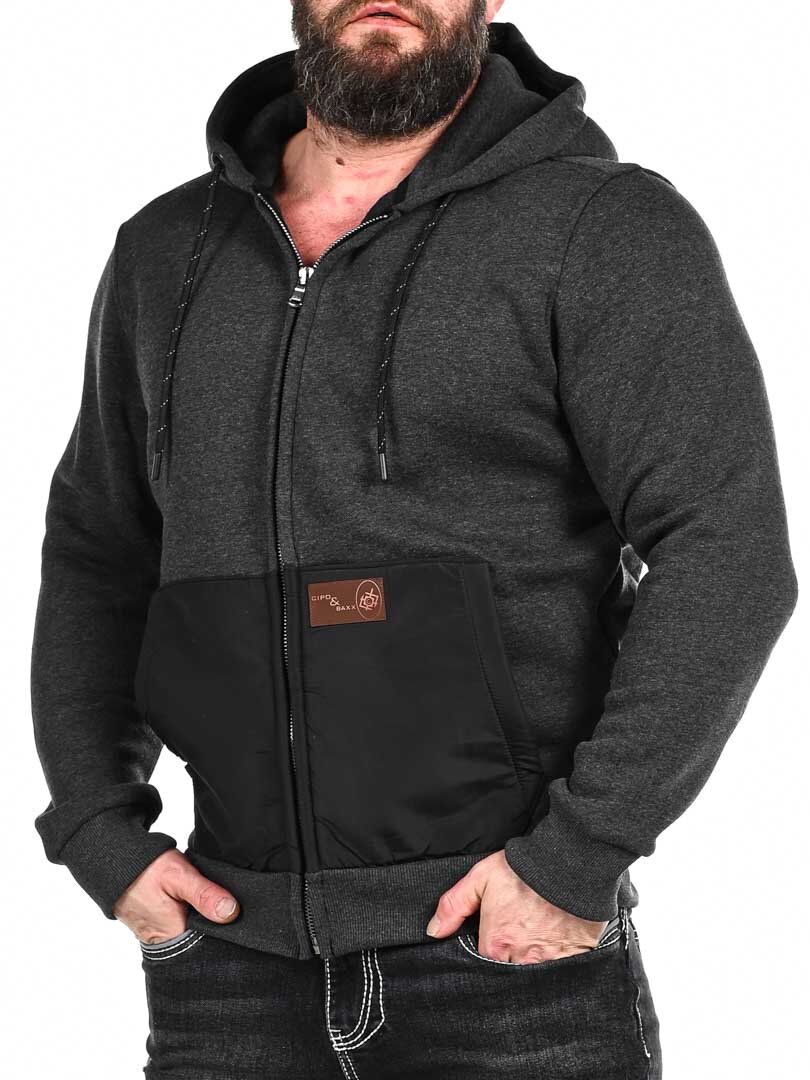 Zane Cipo & Baxx Zip Hoodie - Mørkegrå