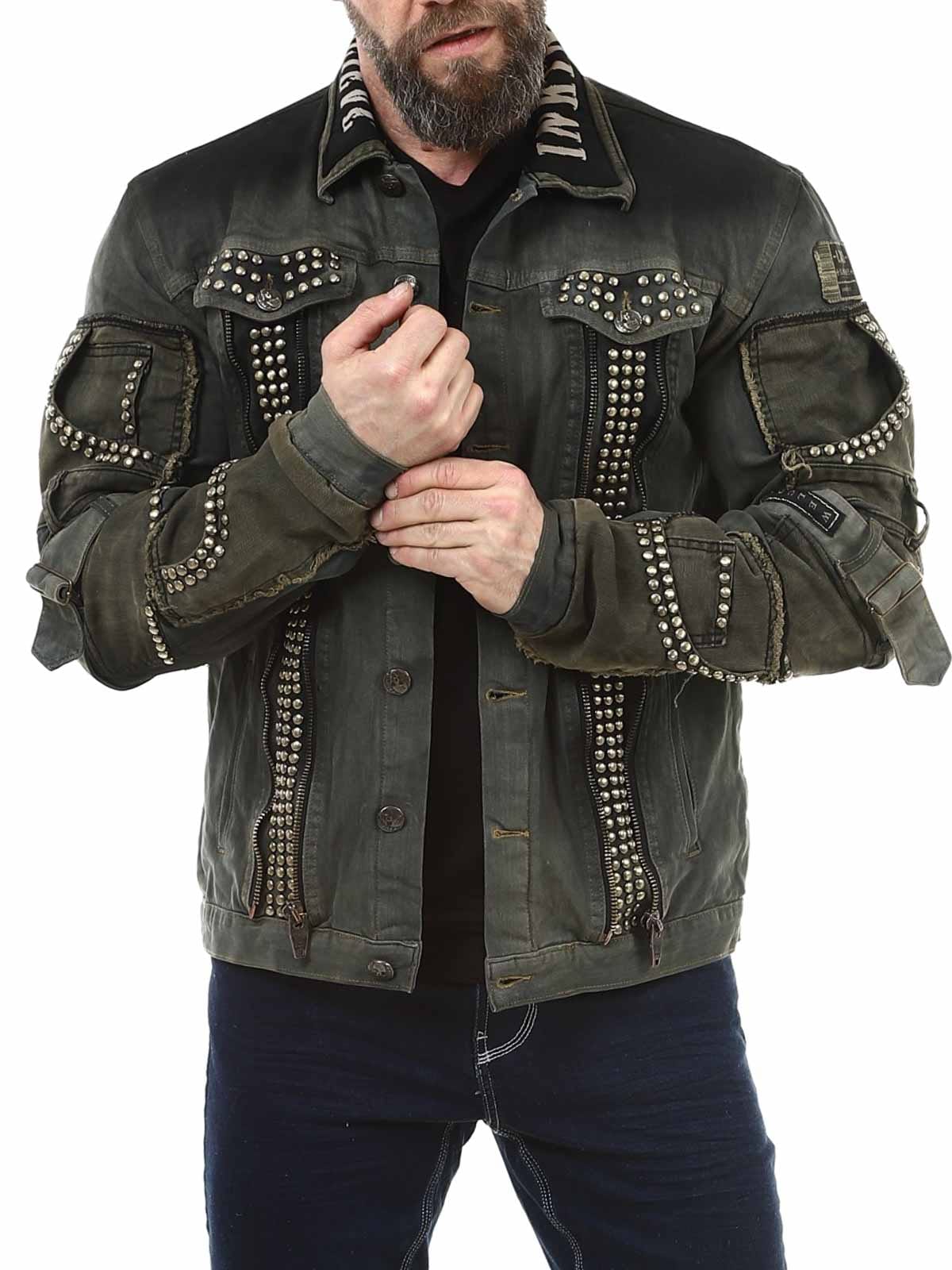 Dorian Kingz Jeansjacka Green 1717_1.jpg