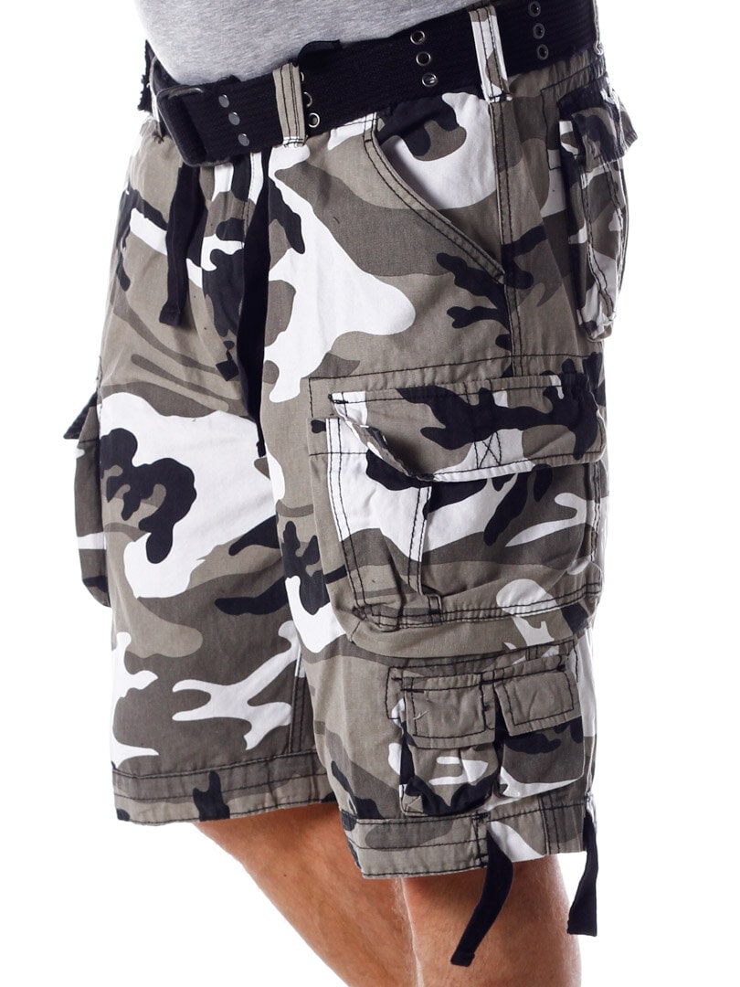 Brandit Vintage Shorts - Hvid/Camo