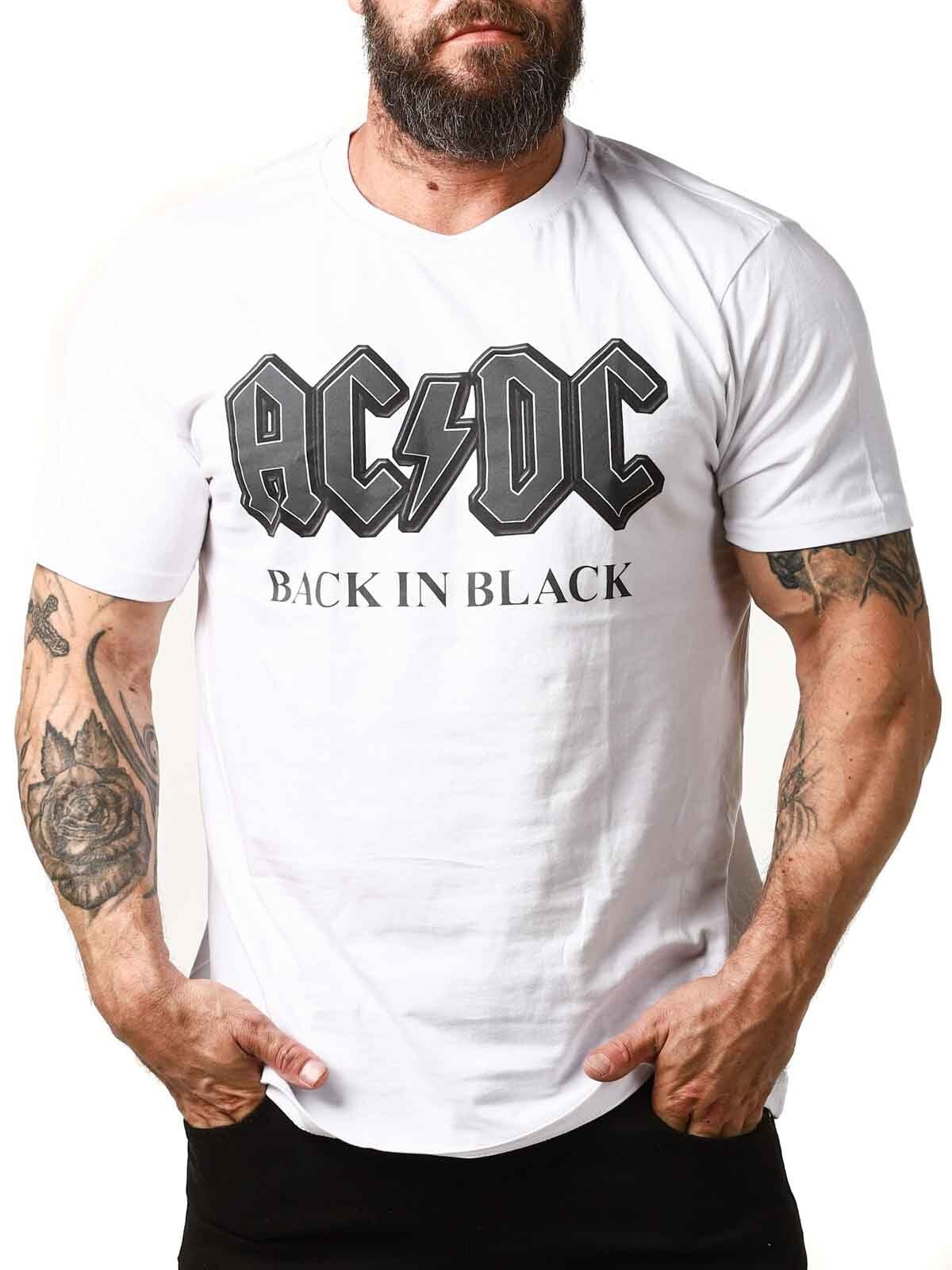 ACDC Back In Black T-shirt - Hvid