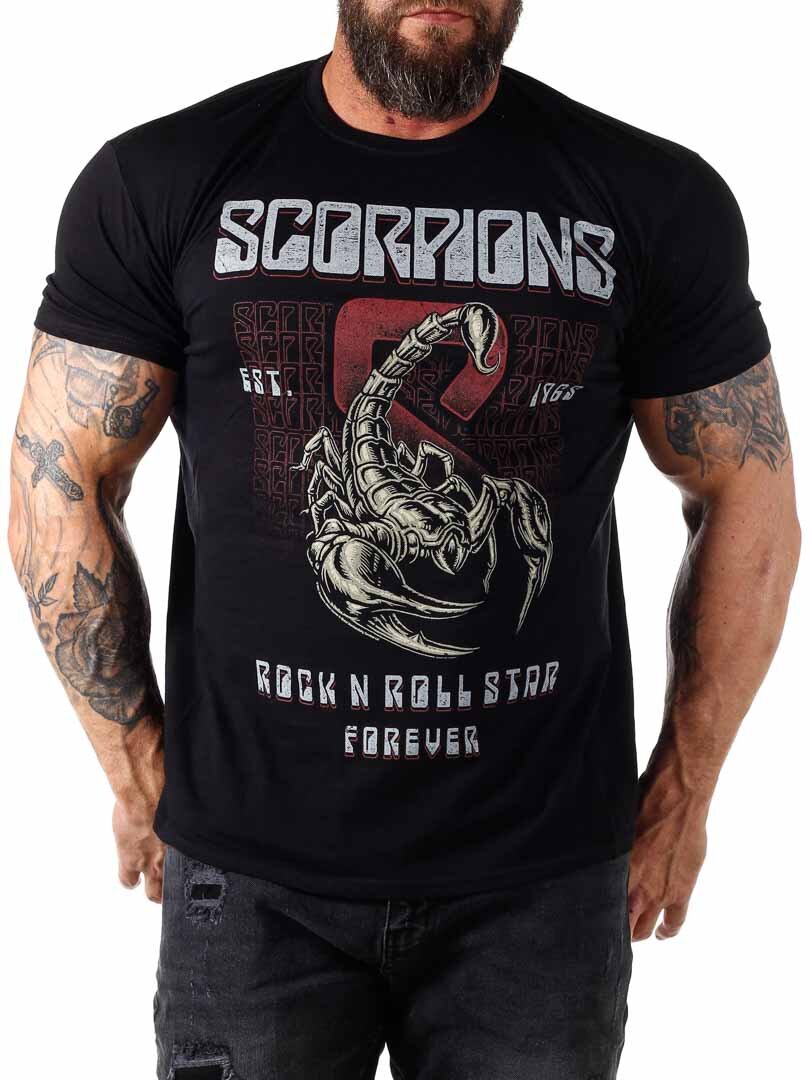 Scorpions Start Forever T-shirt - Sort