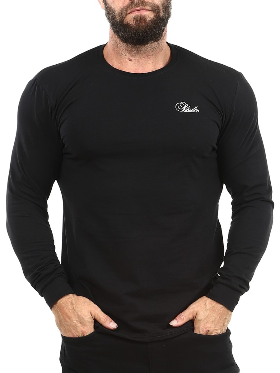 Essentials 29771 SikSilk Longsleeve - Black-5.jpg