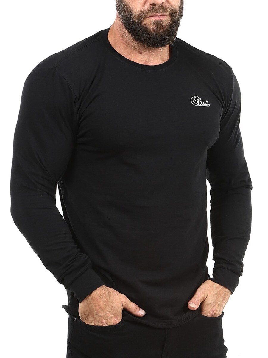 Essentials 29771 SikSilk Longsleeve - Black-6.jpg