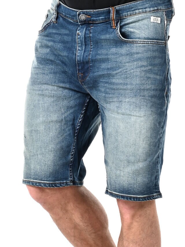Eamon Blend Shorts - Mellemblå