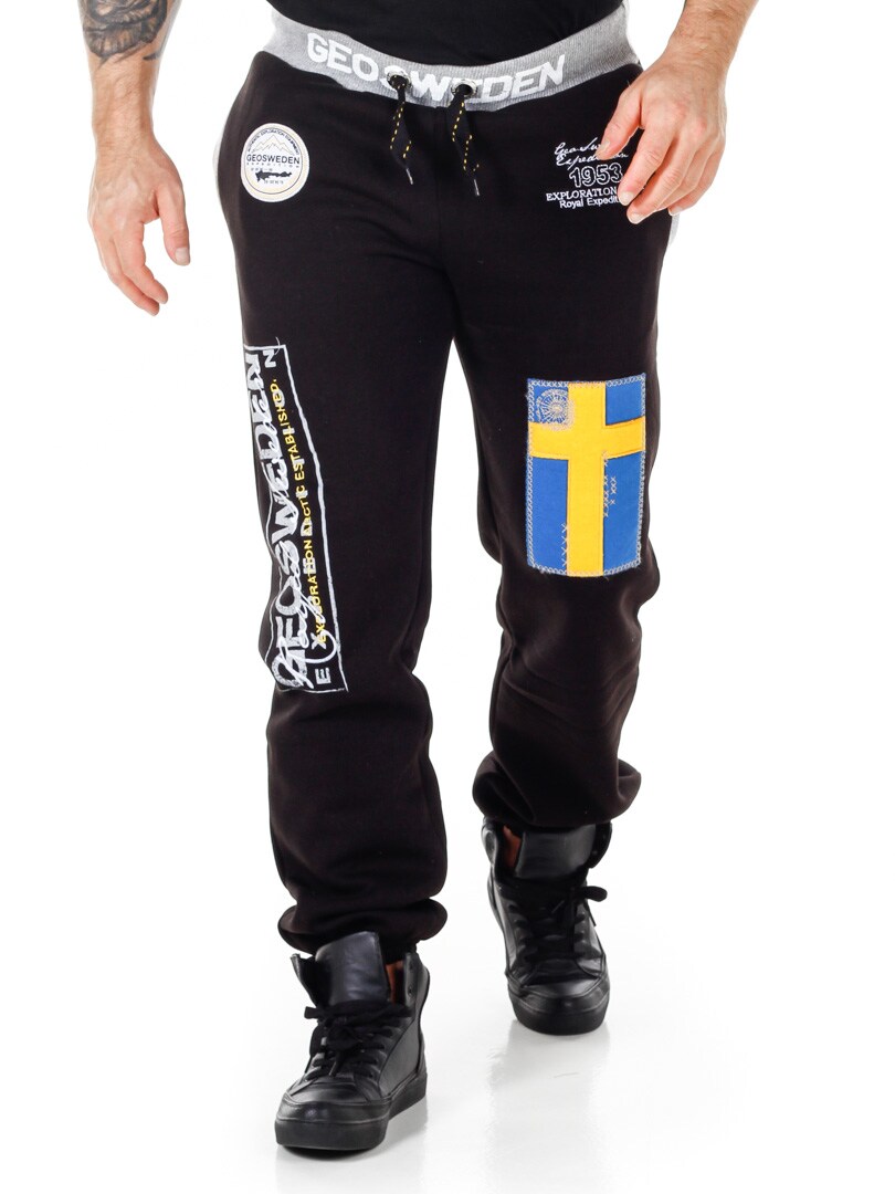 Geo Sweden Sweatpants - Sort