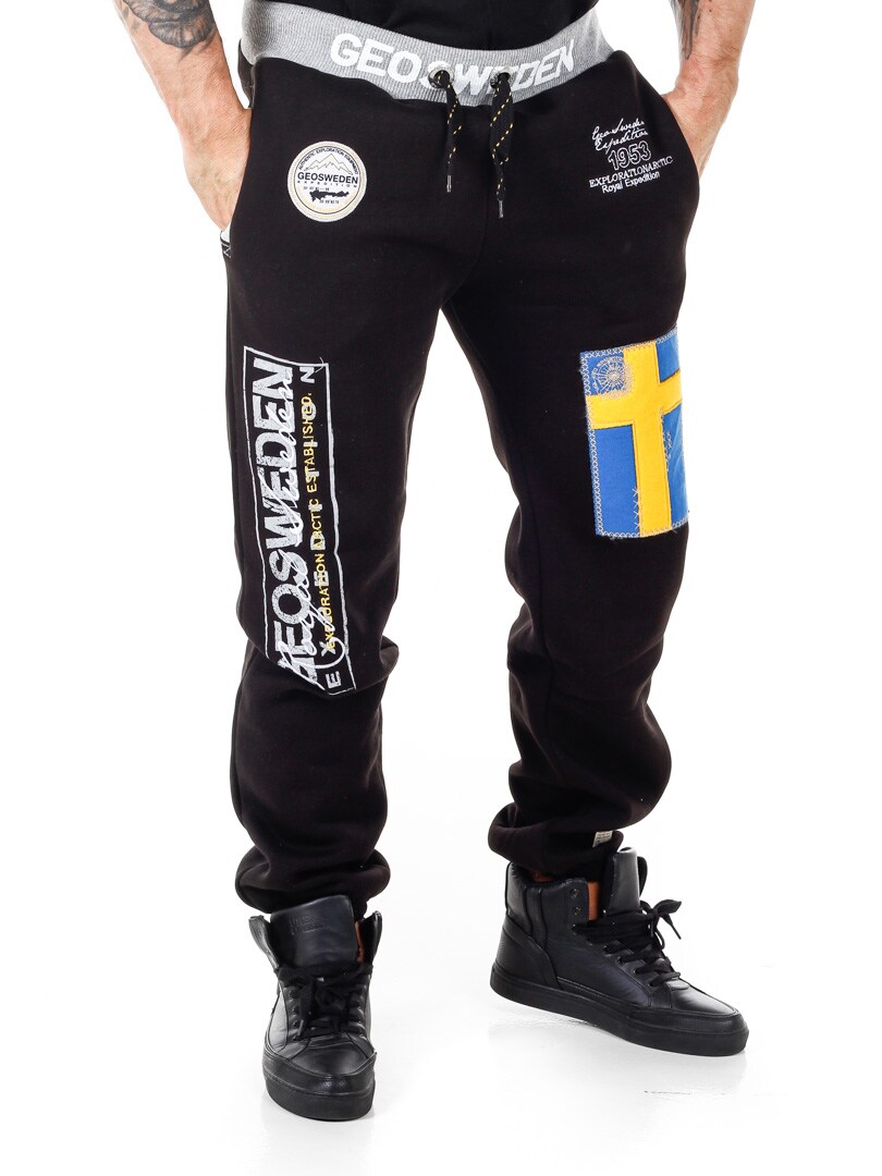 Geo Sweden Sweatpants - Sort