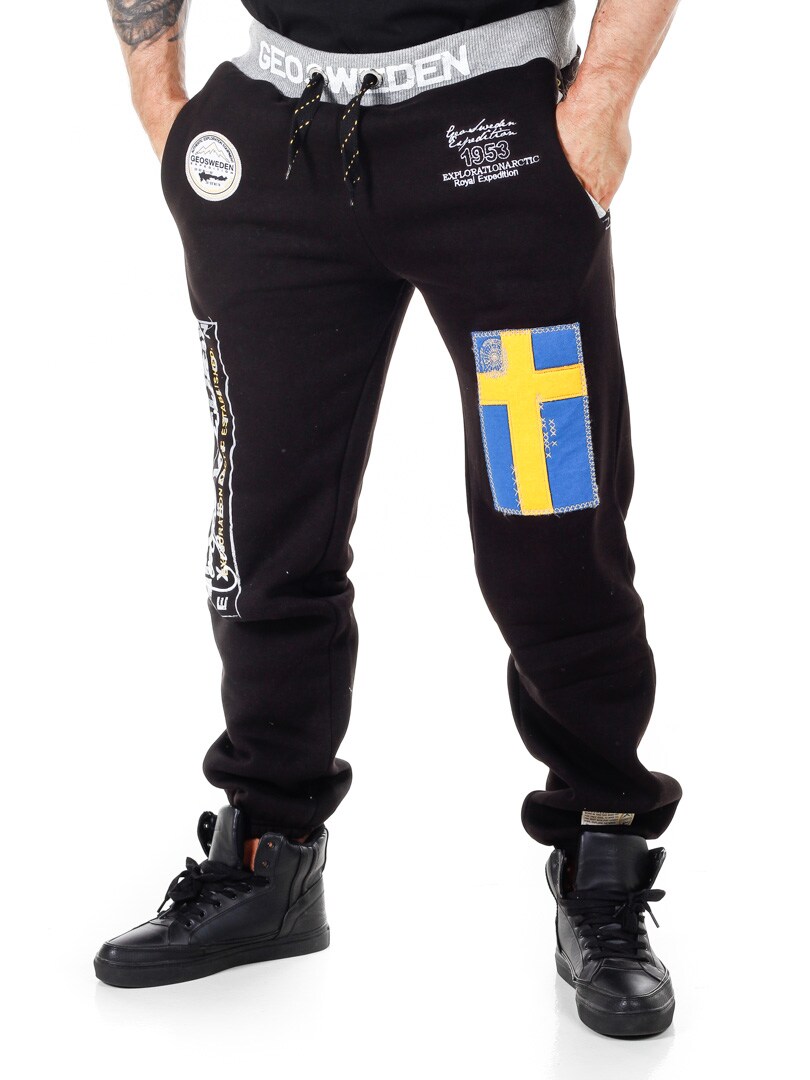 Geo Sweden Sweatpants - Sort