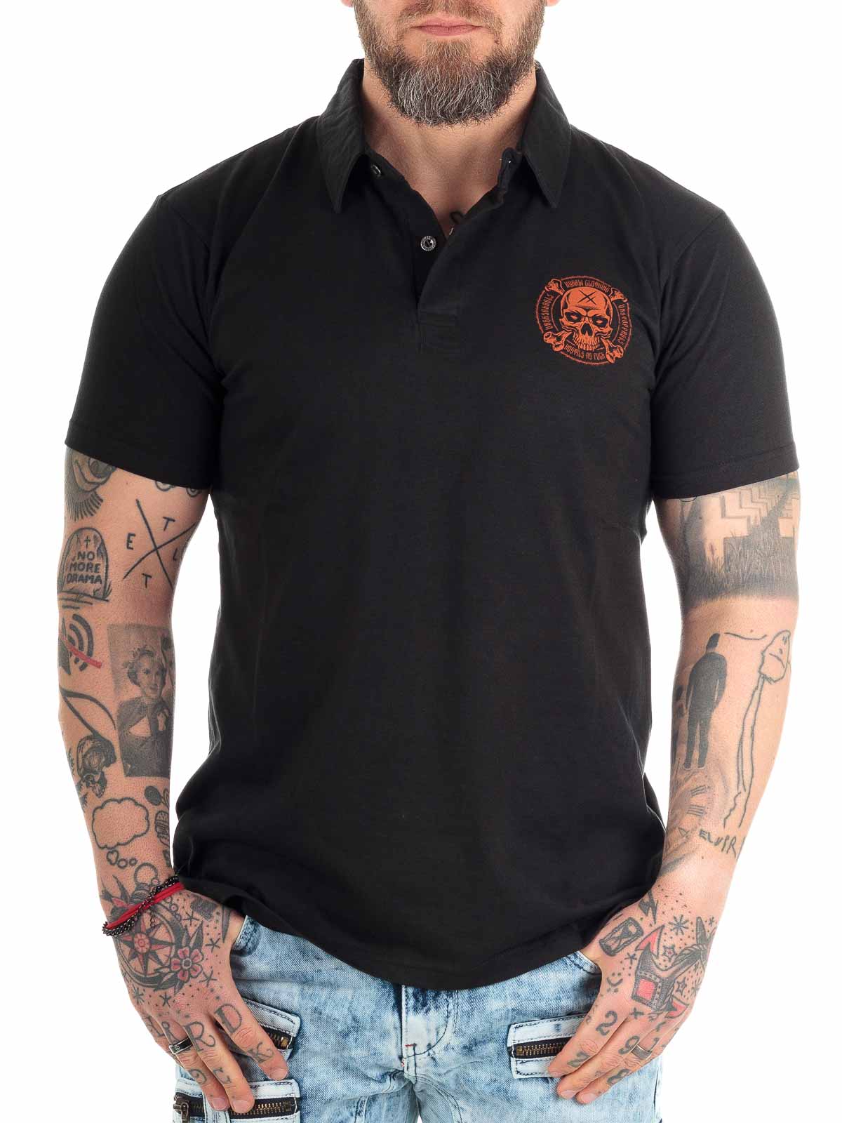 HORNED Polo ShirtJoker T-shirt Black_2.jpg