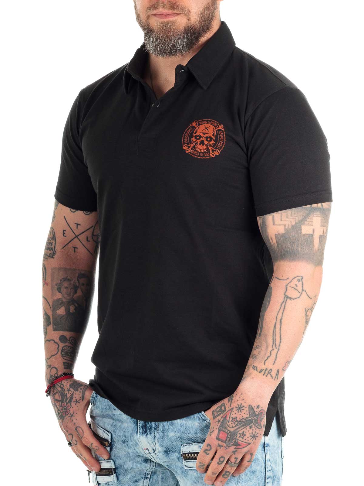 HORNED Polo ShirtJoker T-shirt Black_3.jpg