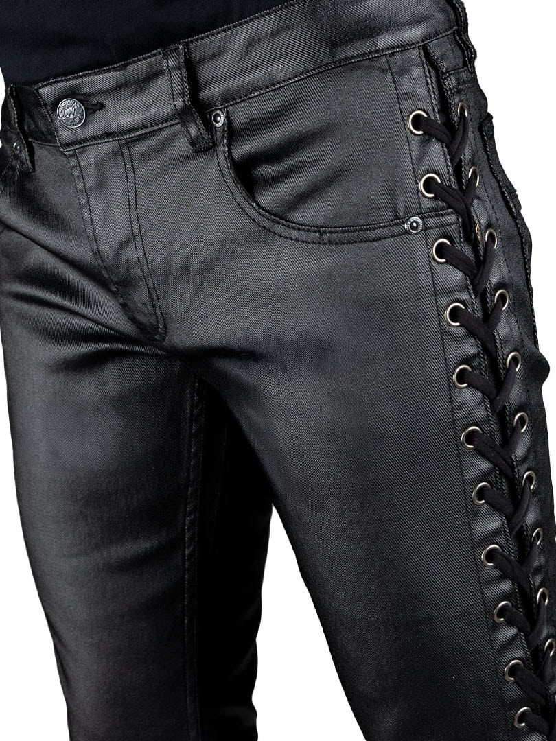 Hellraiser 3 Side Laced Waxed Wornstar Jeans.jpg
