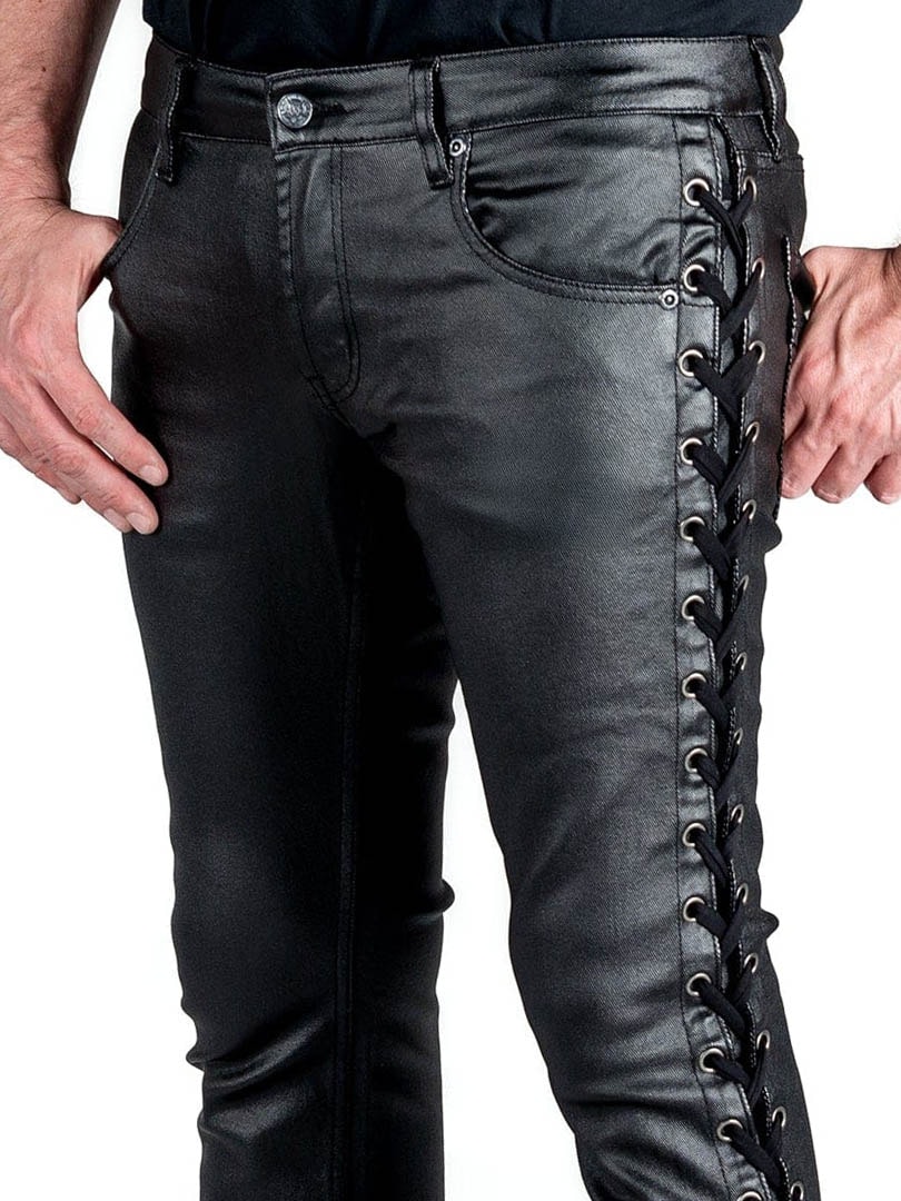 Hellraiser 5 Side Laced Waxed Wornstar Jeans.jpg