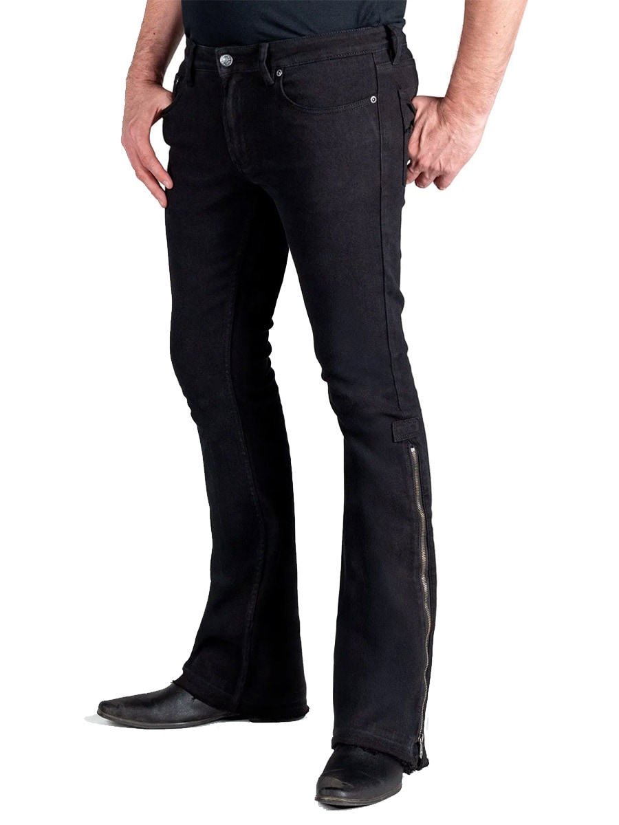 Hellriser Side Zipper Jeans Black 2.jpg