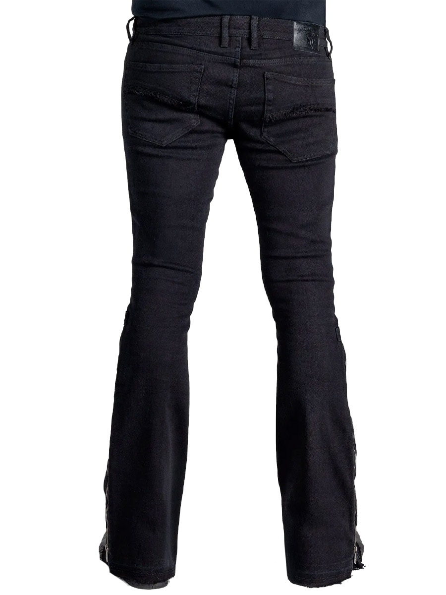 Hellriser Side Zipper Jeans Black 6.jpg