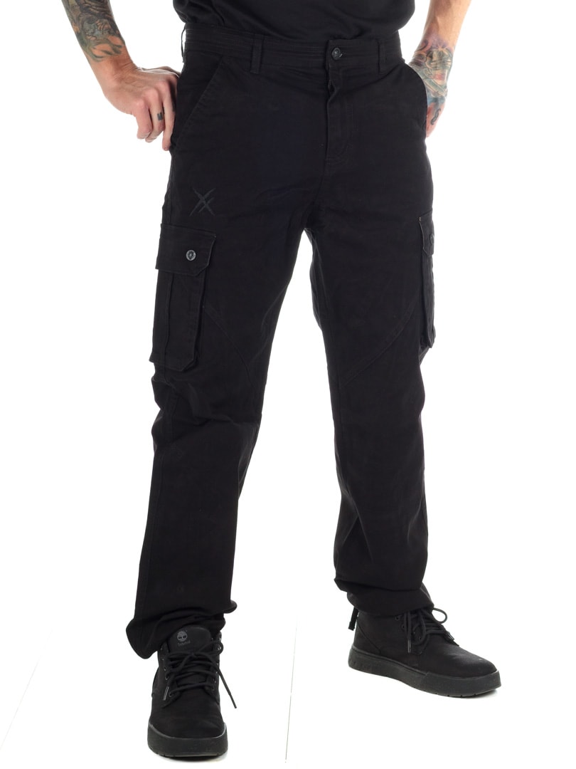 Hyraw Black Beat Cargo pants black_3.jpg