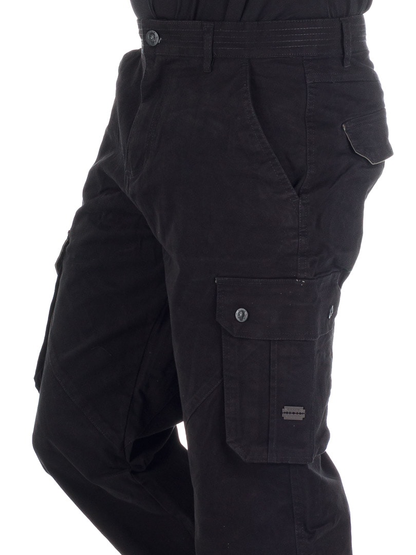 Hyraw Black Beat Cargo pants black_5.jpg