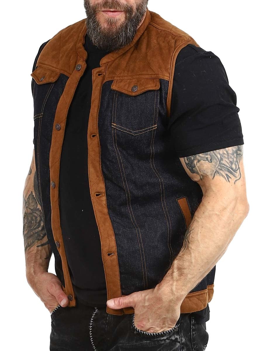 King Kerosin Quilted Jeans vest_2.jpg