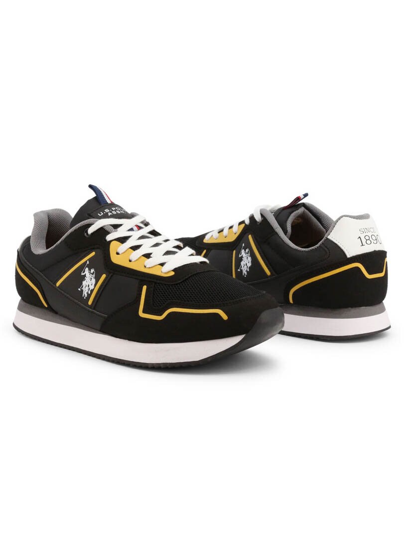 U.S. Polo Sneakers - Sort/Gul