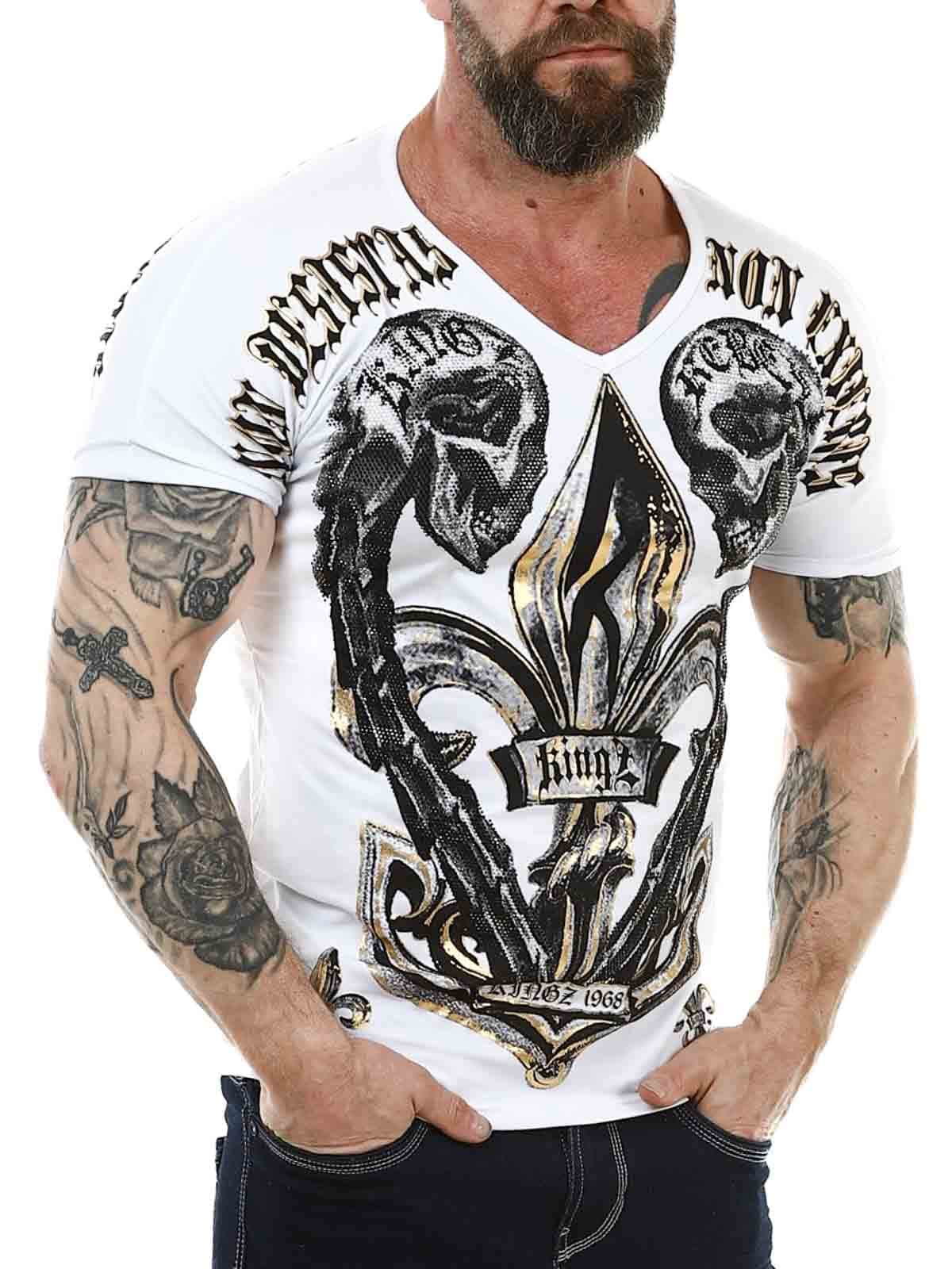 Non Exieris Kingz T-shirt - Gold_1.jpg