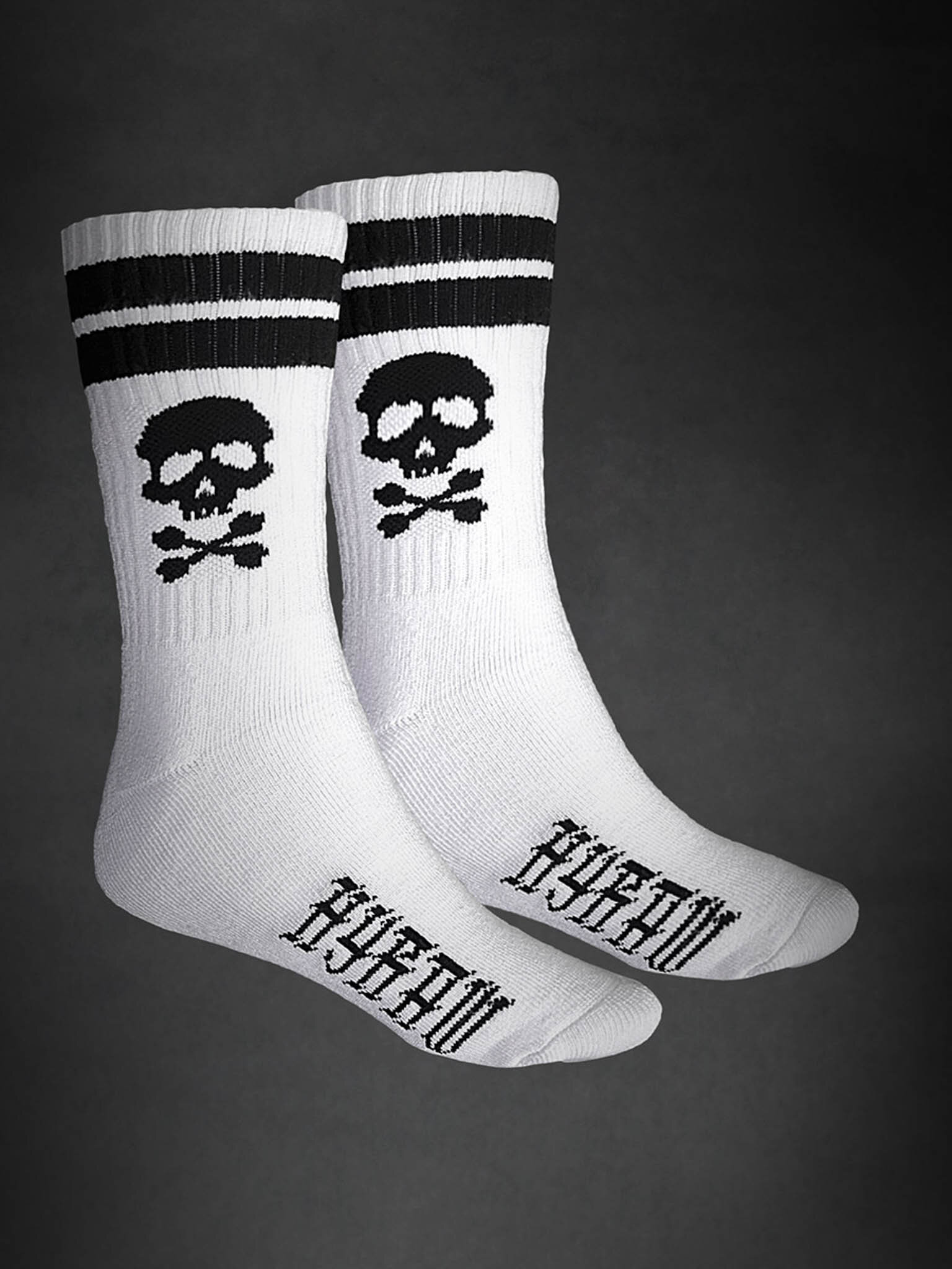 Hyraw Skull Classic Strømper - Hvid