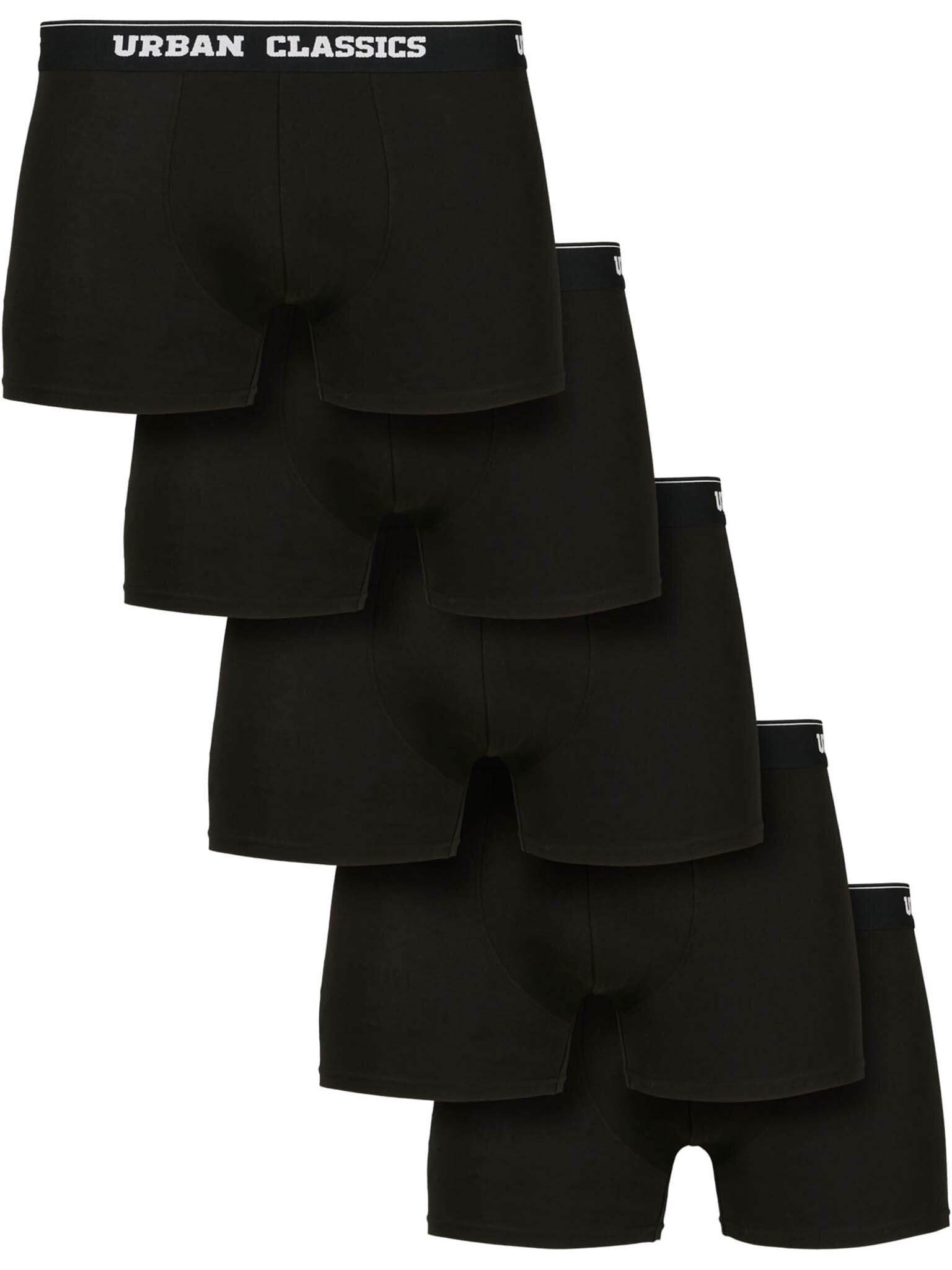 5-Pack Urban Classics Organic Boksershorts - Sort