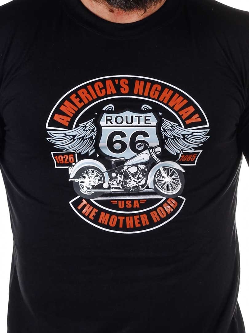 RD Route 66 T-shirt - Sort