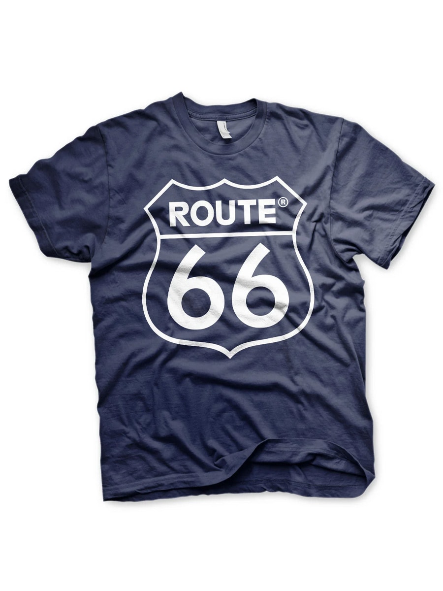 Route 66 Logo T-Shirt navy.jpg