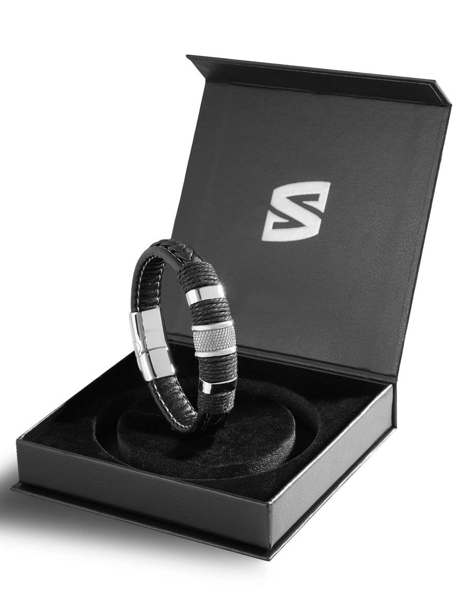 Serasar Ring Leather Armband b028 1.jpg