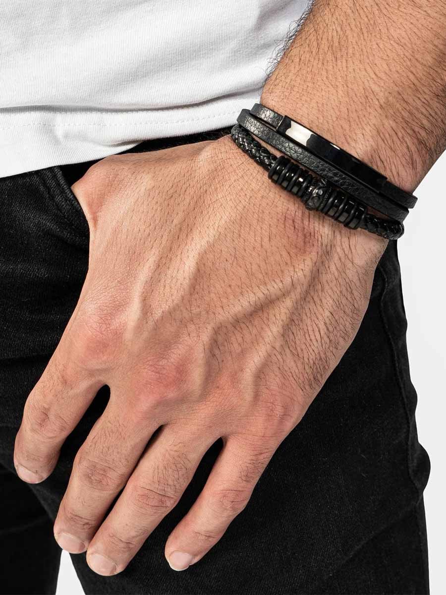 Serasar Shine Leather Armband b024 3.jpg