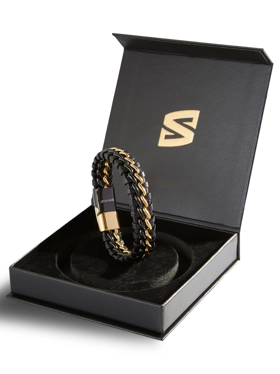 Serasar Steel Leather Armband b015 1.jpg