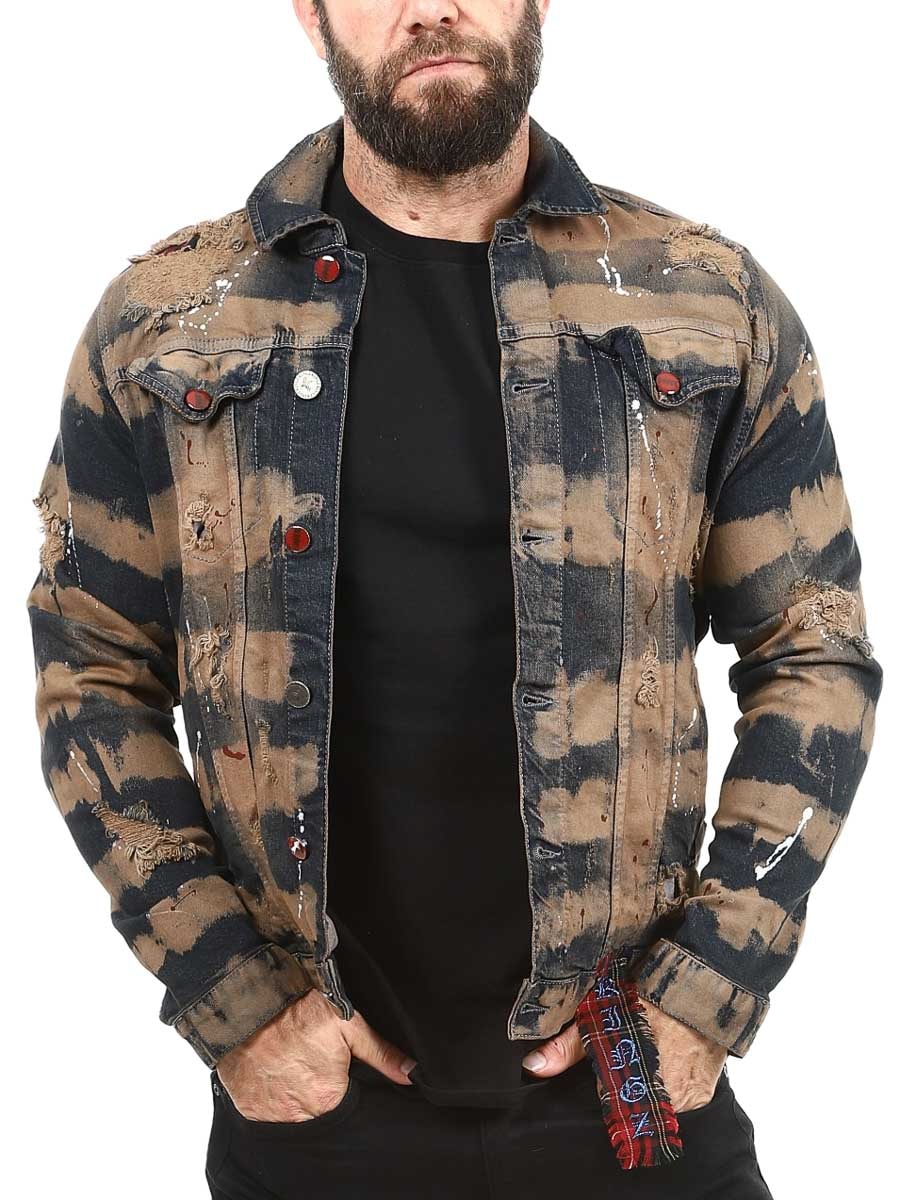 Wakuda Kingz Jeansjacka - Brun-5.jpg