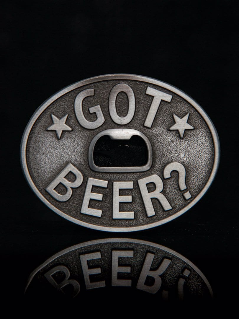 Got Beer? Cap Opener Bæltespænde - Sølv