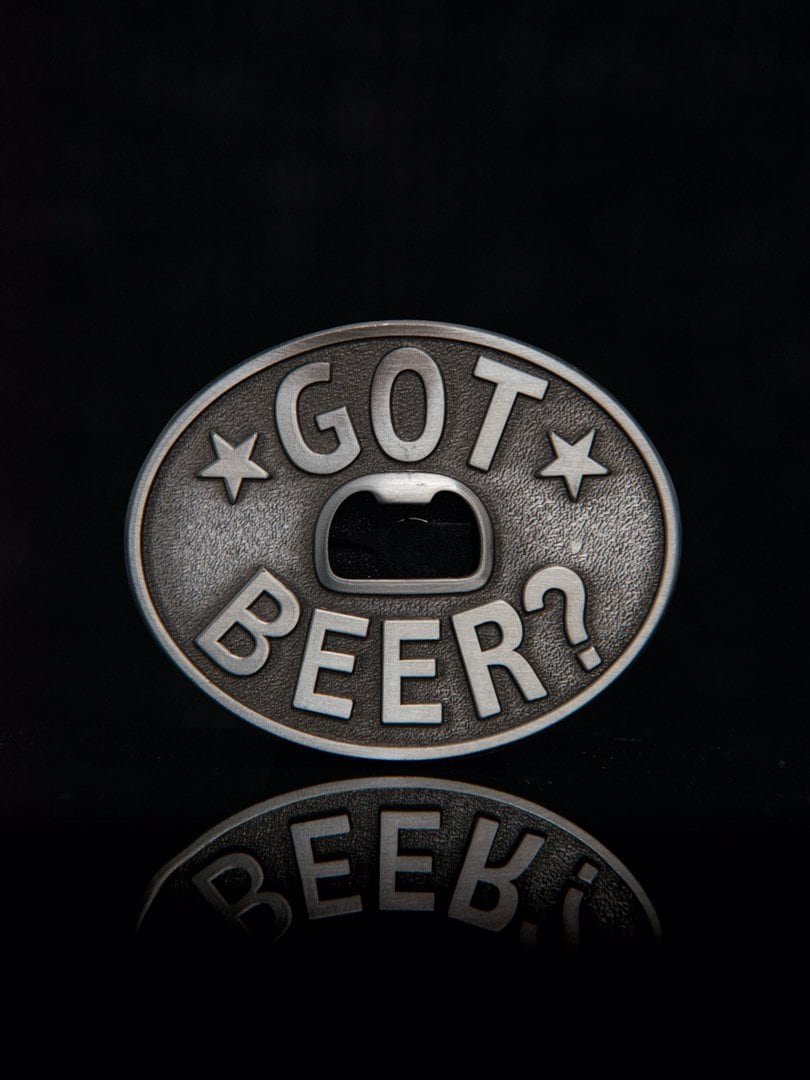 Got Beer? Cap Opener Bæltespænde - Sølv