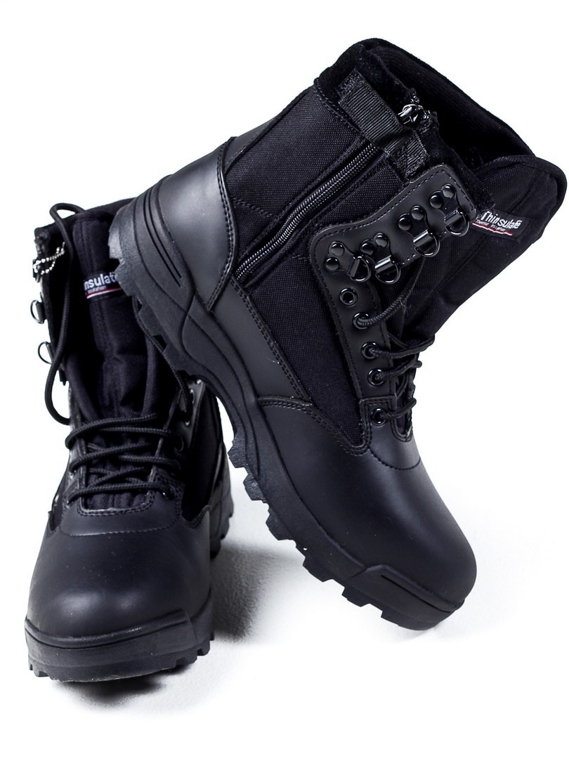 vokse op oprindelse se tv Tactical Zipper Boots - Sort