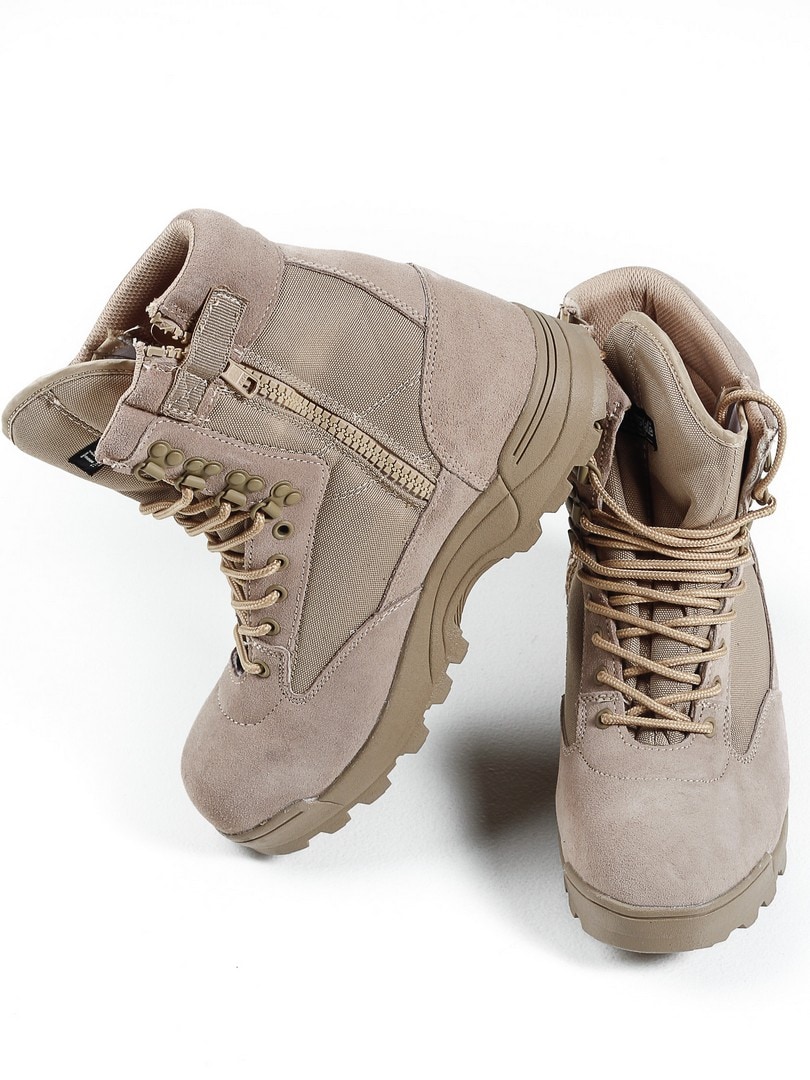 Kommentér sø flydende Tactical Zipper Boots - Beige