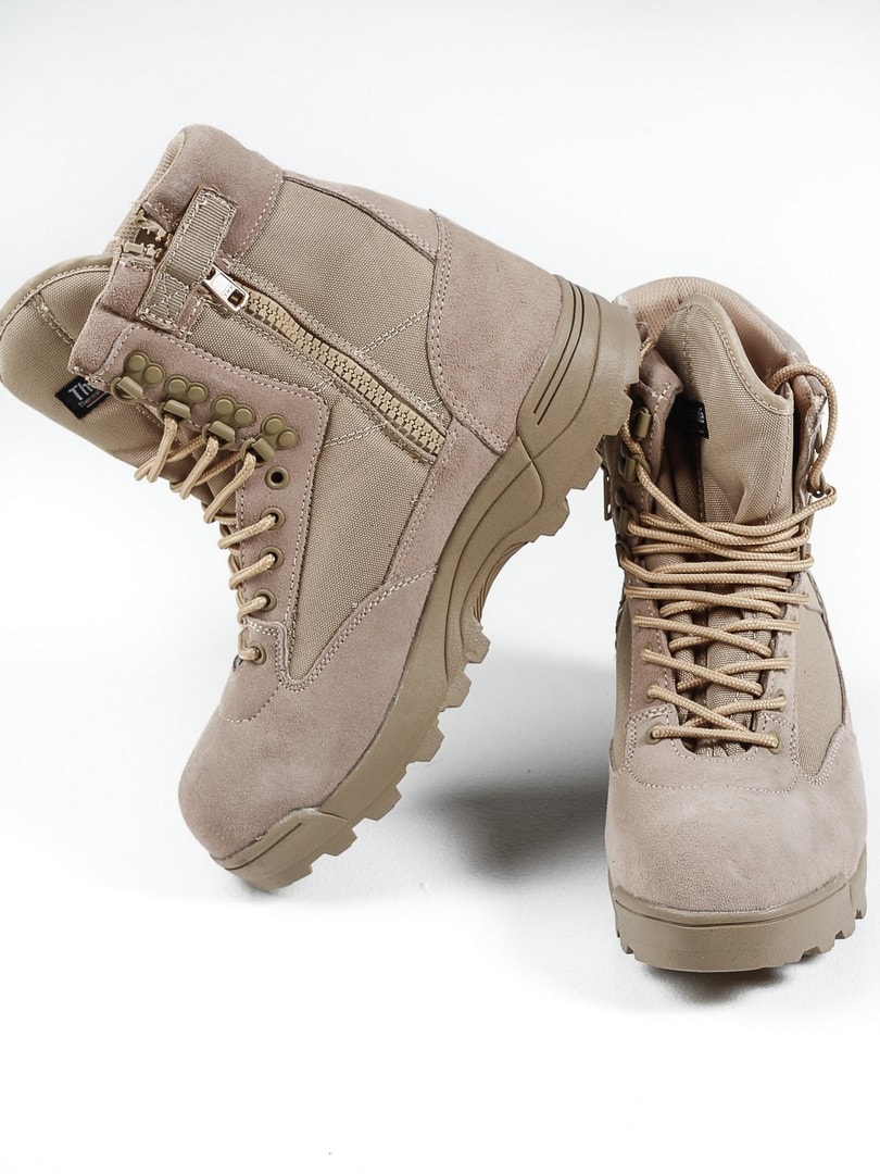 Kommentér sø flydende Tactical Zipper Boots - Beige